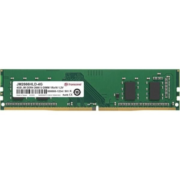 Transcend 4GB DDR4-2666 U-DIMM (JetRam) JM2666HLD-4G Memory Module