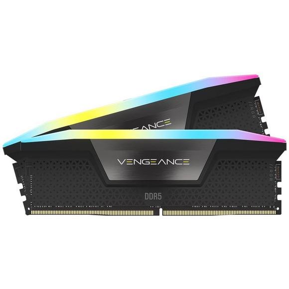 CORSAIR Vengeance RGB 64GB (2 x 32GB) 288-Pin PC RAM DDR5 6000 (PC5 48000) Desktop Memory Kit