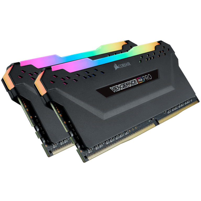 CORSAIR VENGEANCE RGB PRO 64GB (2 x 32GB) DDR4 DRAM 3600MHz C18 Memory Kit – Black