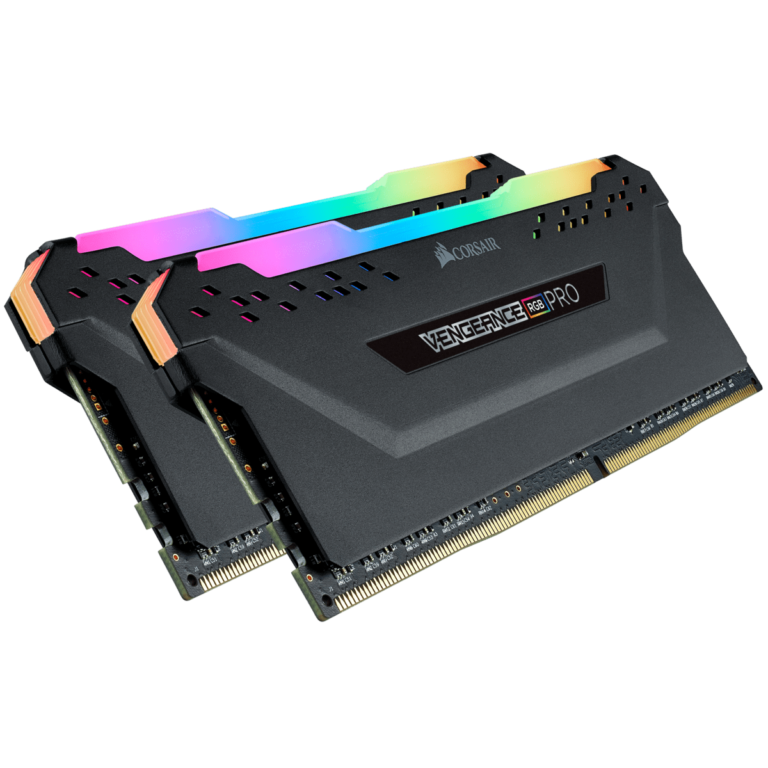 CORSAIR VENGEANCE RGB PRO 32GB (2 x 16GB) DDR4 DRAM 3600MHz C18 Memory Kit – Black