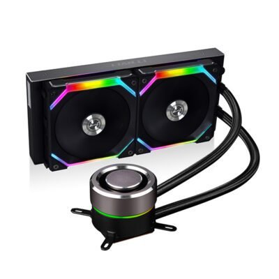 Lian Li GALAHAD 240 AIO CPU Cooler ARGB – Black (With Uni Fan SL120’s)