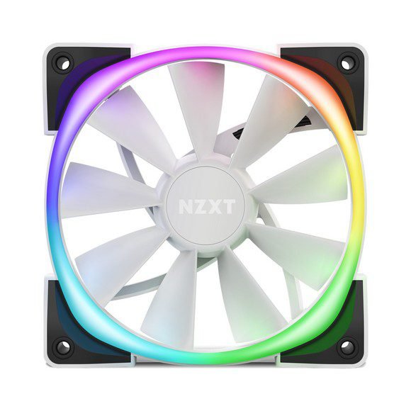 NZXT AER RGB 2 120mm Cooling RGB Case Fan – Single Fan – White