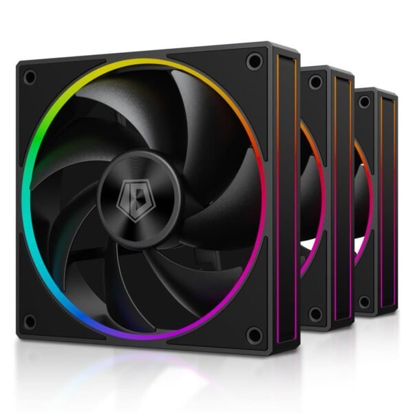 ID-COOLING AF-127 ARGB-K TRIO – BLACK (Pack of 3 120mm Fans)