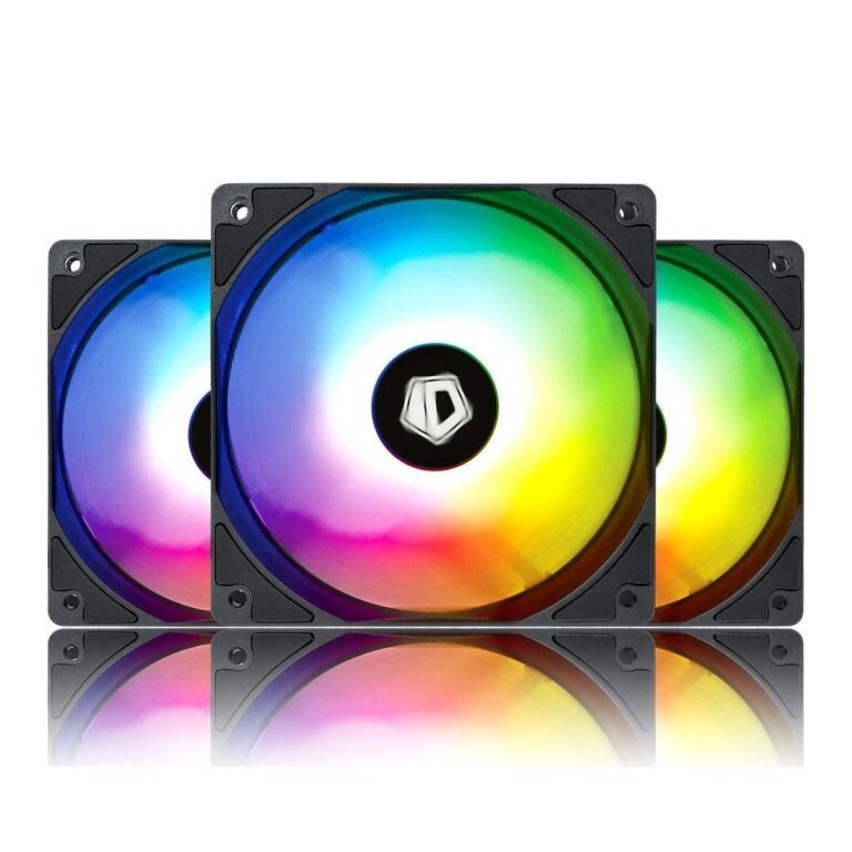 DESCRIPTION ADDITIONAL INFORMATION ID-Cooling XF-12025-ARGB-TRIO 120mm 3 in 1 Case Fan Set – Black 3 Pack Case Fan The XF-12025-ARGB-TRIO PWM fan combines excellent airflow, low noise operation, and brilliant independent RGB LEDs. Using three optimized 120mm fan blades and PWM control, set the speed of the fan anywhere from 700 RPM to 1, 500 RPM for precise noise and airflow adjustment. Great Cooling Performance The fans can be widely used to cool the radiator, heat sink, and PC case. Every piece of XF fan is balanced to provide the best cooling performance with the lowest noise. RGB Lighting The addressable RGB lighting on fans is adjustable to match your PC build. Specifications Fan Dimension: 120×120×25mm(PWM) x3PCS Fan Speed: 700~1500±10%RPM Noise: 18~26.4dB(A) Bearing Type: Hydraulic Bearing Connector: 4Pin PWM / 5V 3Pin ARGB Superior Build Quality High-quality fan blades and frame built-in extremely even light diffuser. The 120mm fan Blade engineered for Low-Noise operation without sacrificing performance. RGB Control The addressable RGB lighting can sync with the motherboard via the 5V 3-PIN connector. Match your PC Builds The addressable RGB light makes the PC builds colorful and bright. It can not only ensure excellent heat transfer but also brings visual enjoyment.