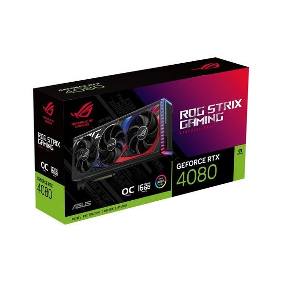 ASUS ROG Strix GeForce RTX 4080 16GB GDDR6X OC Edition Gaming Graphics Card