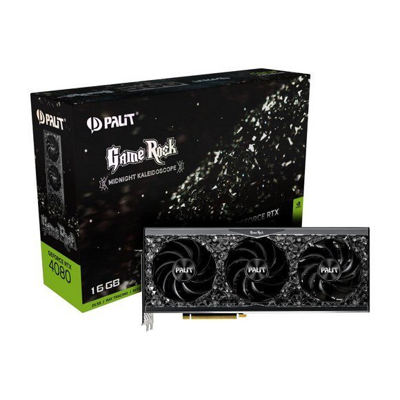 Palit GameRock RTX 4080 16GB GDDR6X 256bit 3-DP HDMI Graphics Card