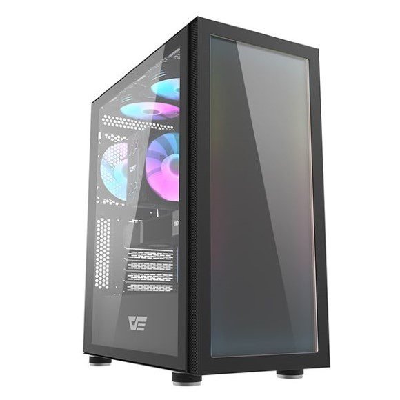 DarkFlash DK210 Graffiti ATX Gaming Case Black