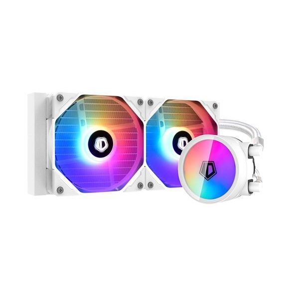 ID-Cooling ZoomFlow 240XT ARGB AIO Liquid CPU Cooler – Snow White