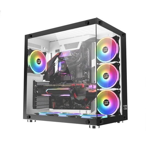 Xigmatek Aquarius Plus Tempered Glass ARGB Gaming Case – White