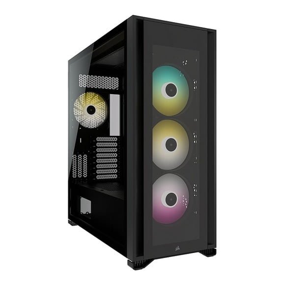 Corsair iCUE 7000X RGB Tempered Glass Full-Tower ATX PC Case Black