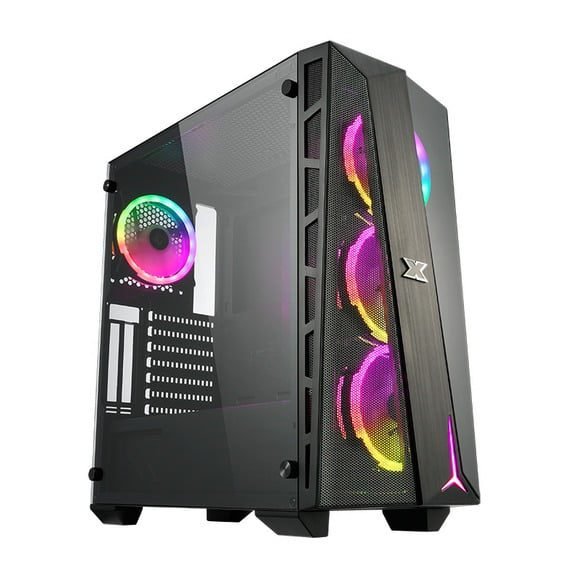 Xigmatek Cyclops Black 4X AY120 ARGB Fans Pre Installed Gaming Case