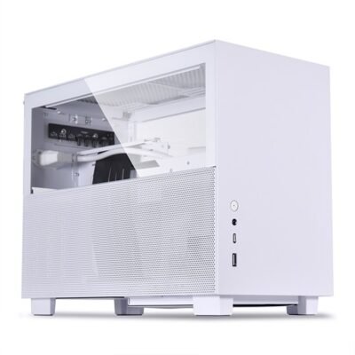 Lian Li Q58 Mini-ITX Case with PCIe 4.0 Riser Card – White