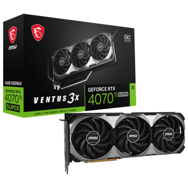 MSI VENTUS 3X GeForce RTX 4070 Ti SUPER 16GB – NEW
