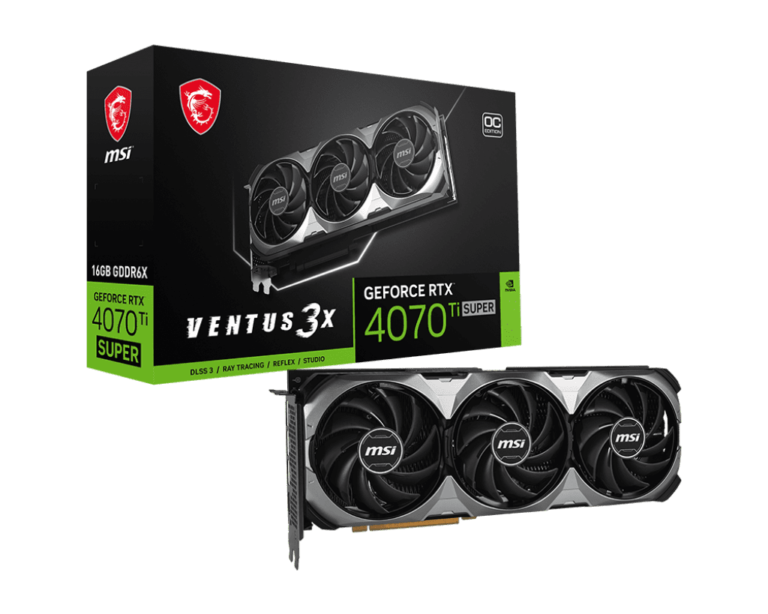 MSI VENTUS 3X GeForce RTX 4070 Ti SUPER 16GB – NEW