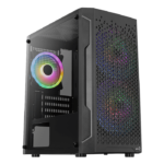 Aerocool Trinity Mini MATX Case (w/o FANS) – Black