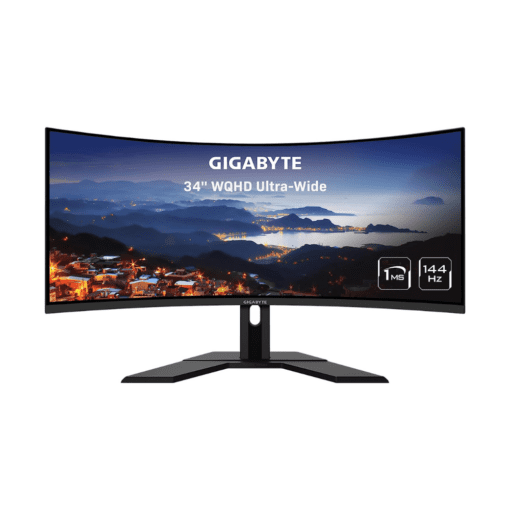 GIGABYTE G34WQC-A 34″ 3440 x 1440 144Hz Ultra-Wide Curved VA Gaming Monitor