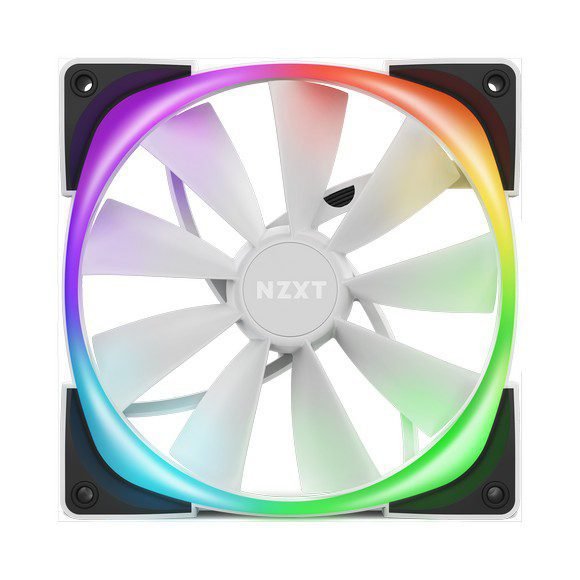 NZXT AER RGB 2 140mm Cooling RGB Case Fan – Single Fan – White