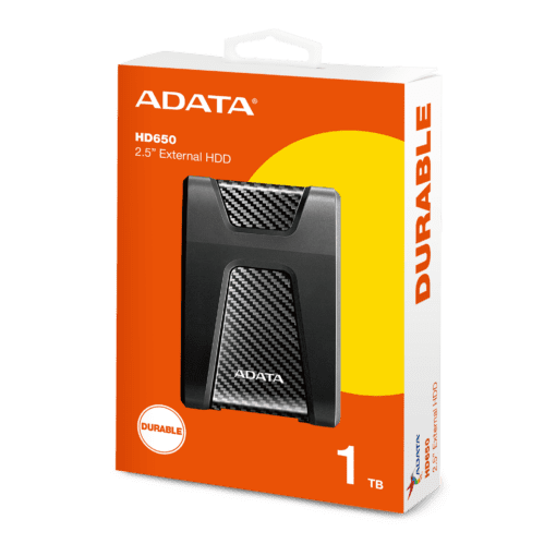 ADATA HD650 1TB External Hard-Drive – Black – NEW