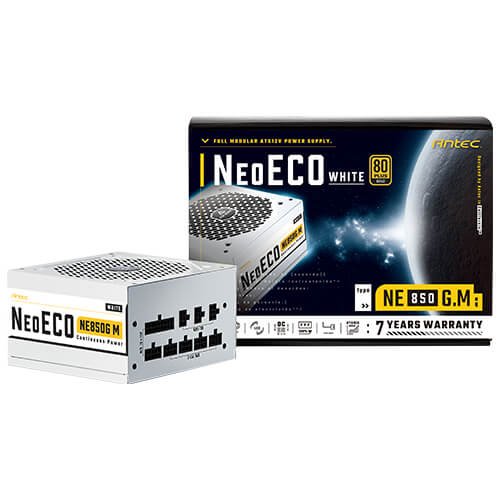 Antec NeoEco NE850G 850W WHITE 80 PLUS GOLD Certified Fully-Modular Power Supply