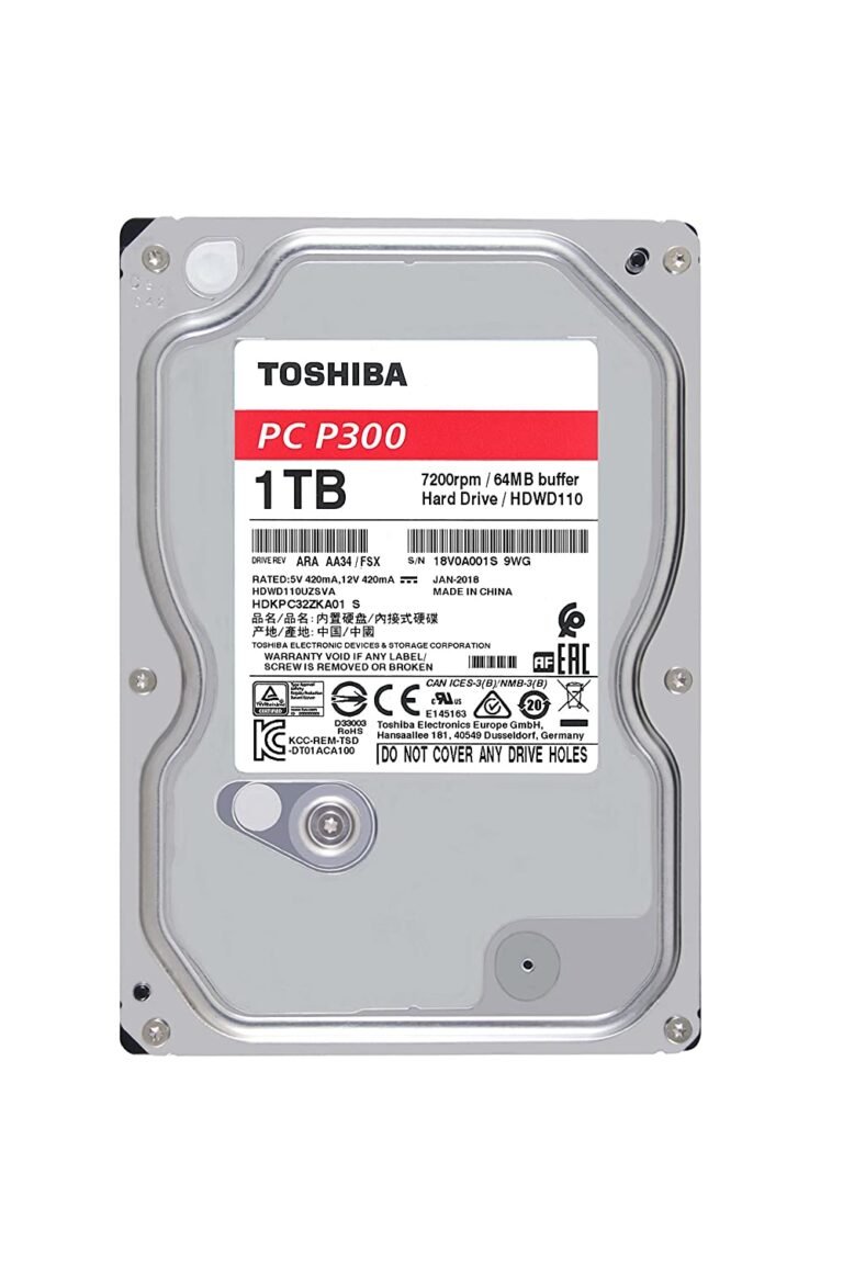 TOSHIBA HDWD110 1TB 7200RPM 64MB CACHE Internal Hard Drive (HDD)